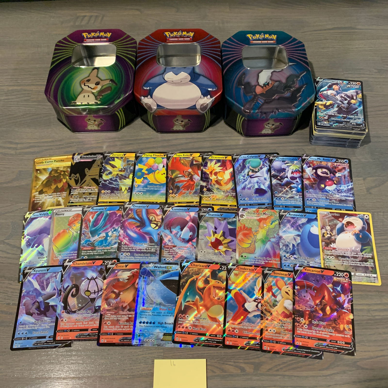 Collectible Pokemon tins filled with cards (1 of 6)