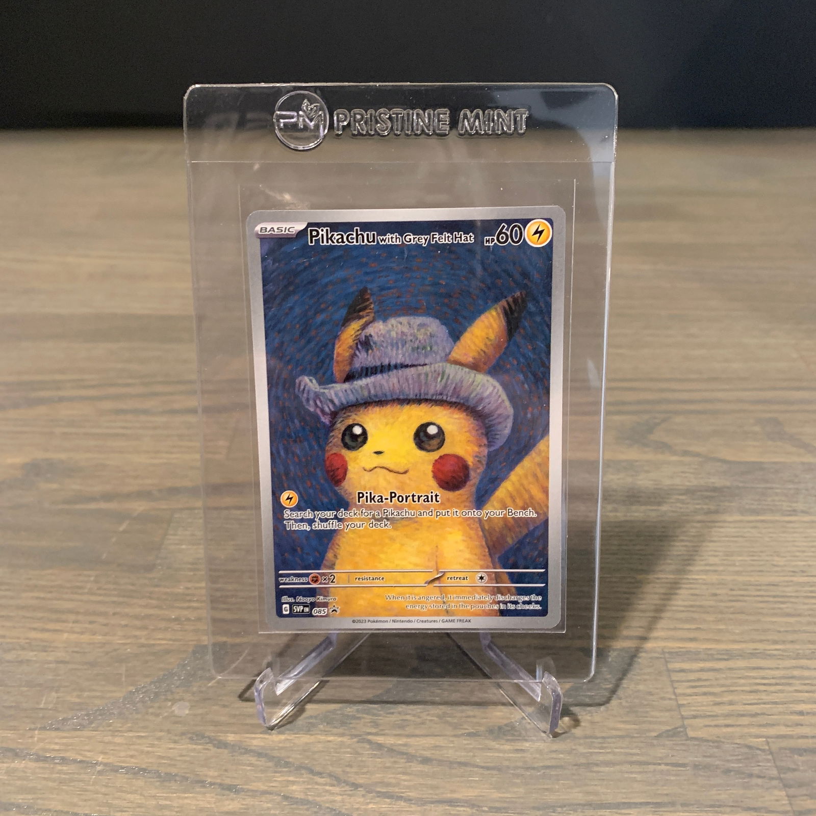 Grey Felt Hat Pikachu Promo Pokemon Card (1 of 2)