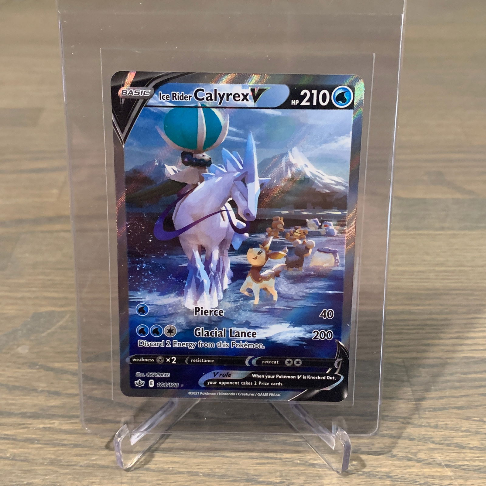 Ice Rider Calyrex V Alt Art Pokemon Card (1 of 2)