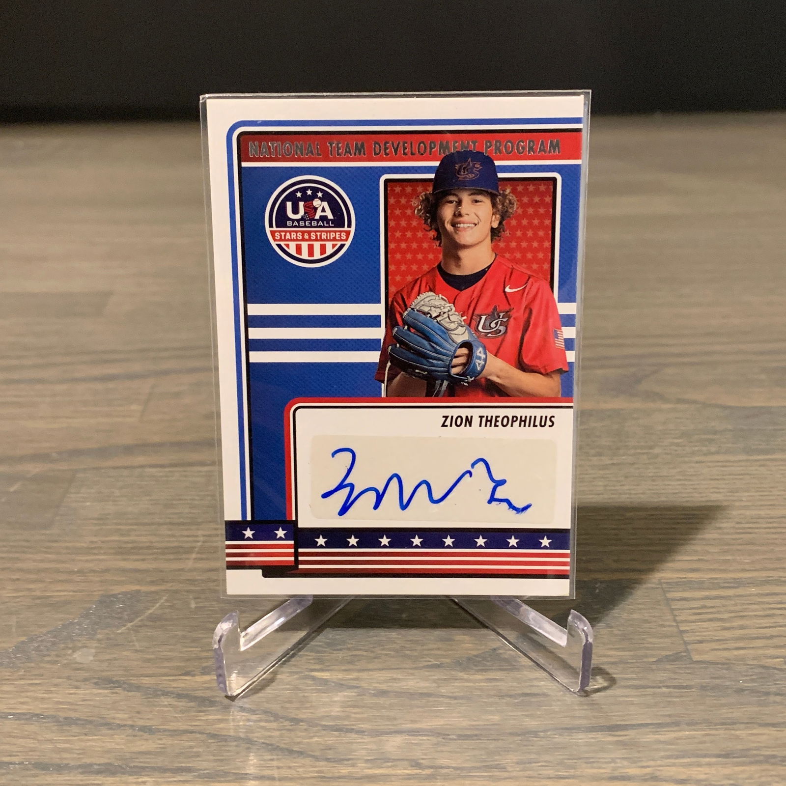 Zion Theophilus Auto USA Baseball Card (1 of 2)