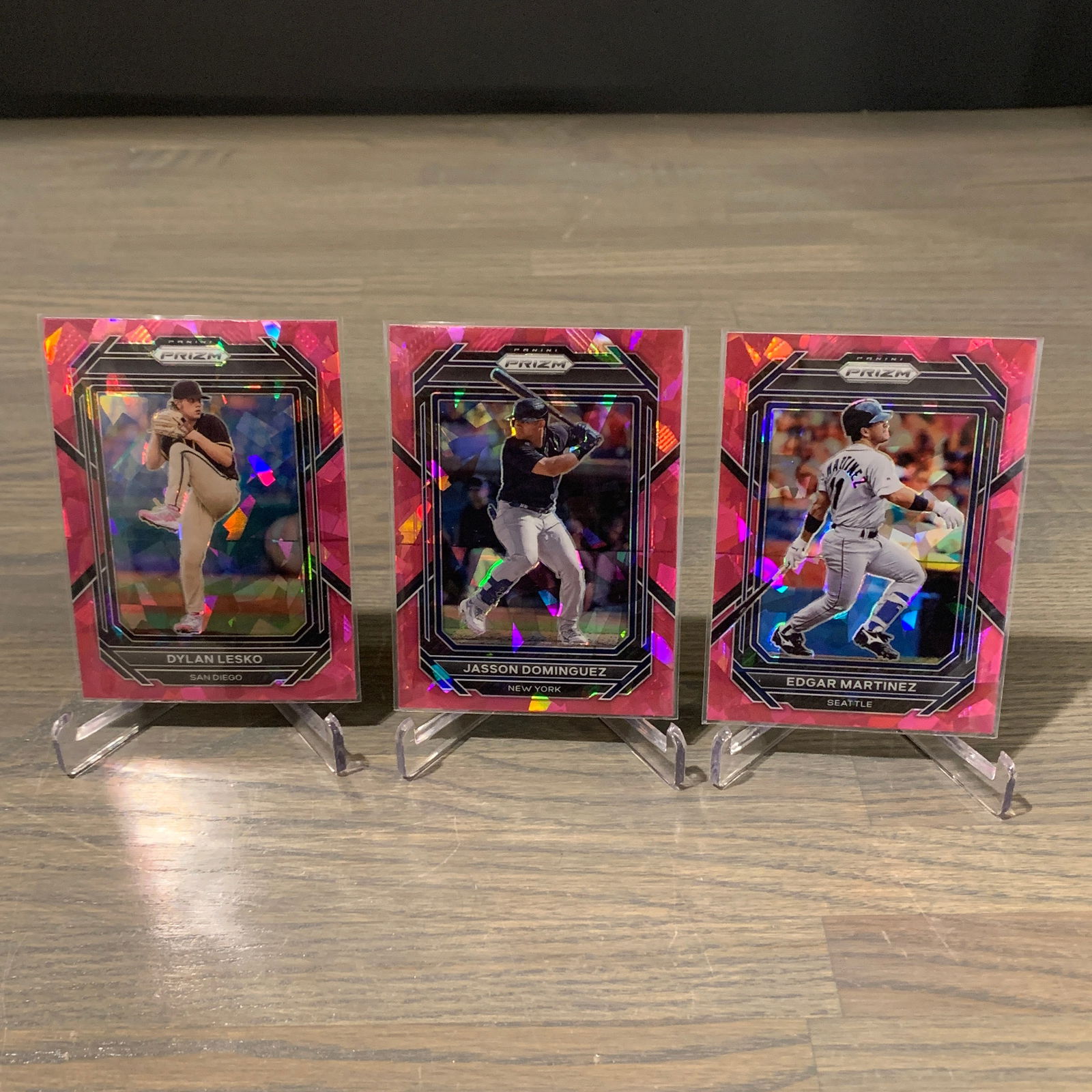 Panini Pink Prizm Baseball cards, Edgar Martinez (1 of 5)