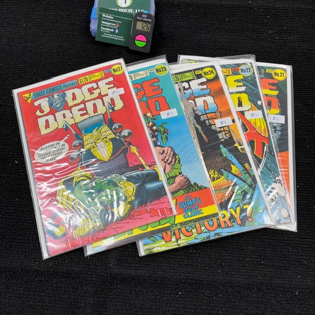 Judge Dredd 21, 22, 24, 25, 26, 27 Eagle Comics (1 of 1)