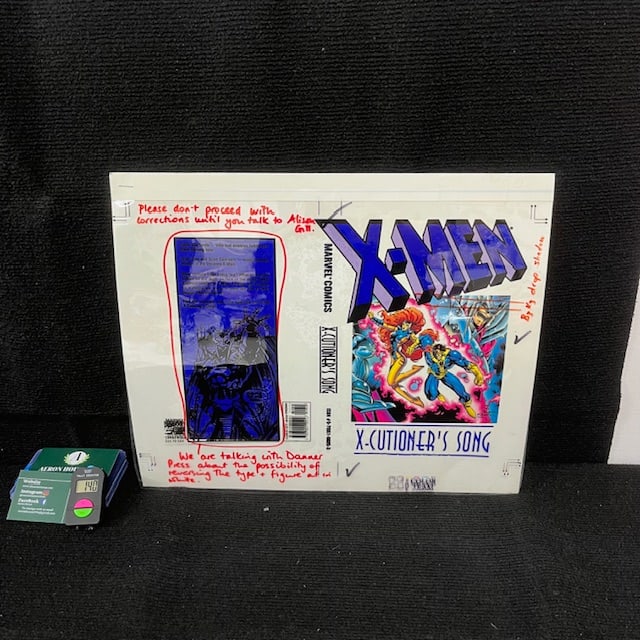 X-men RARE Edited 4-color Proof w/ Notes + Wow! (1 of 3)