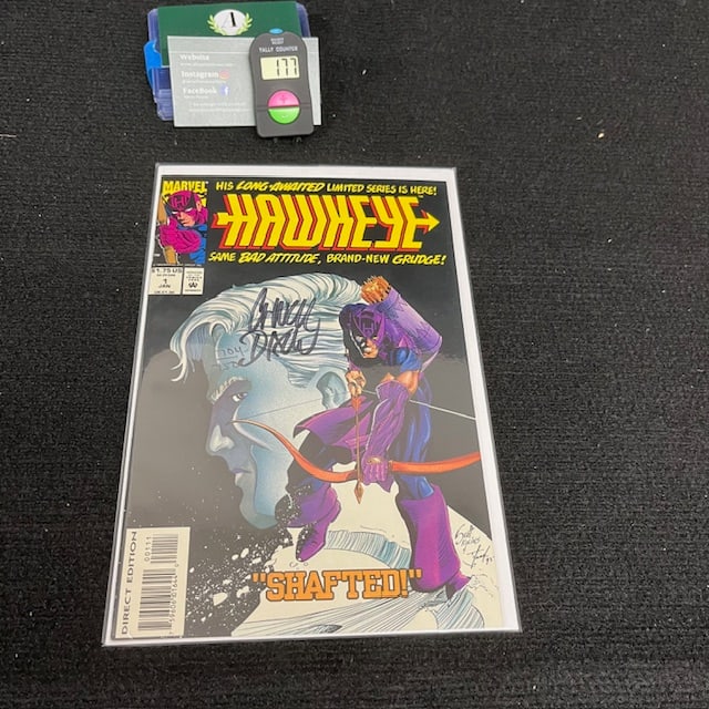 Hawkeye 1 Signed by Chuck Dixon w/DF COA (1 of 3)