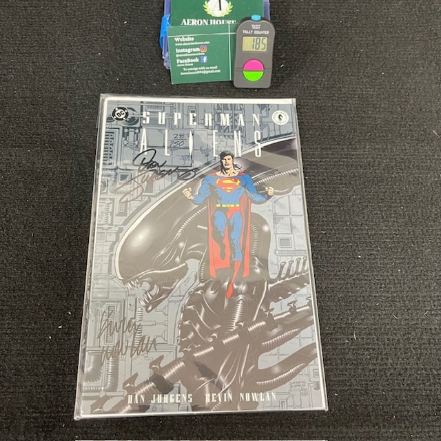 Superman vs. Aliens 1 Signed by Jurgens and Nowlan (1 of 4)