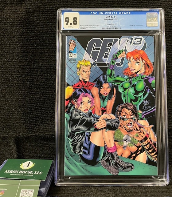 Gen 13 #1 Variant B CGC 9.8 Thumbs Up Variant (1 of 1)