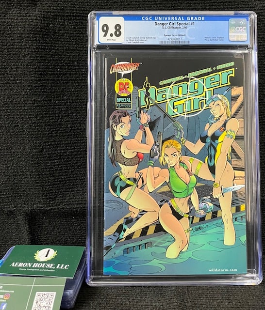 Danger Girl Special 1 DF Wetsuit Cover CGC 9.8 (1 of 3)