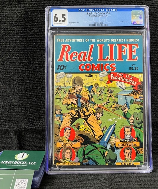 Real Life Comics 20 Alex Schomburg Cover CGC 6.5 (1 of 1)