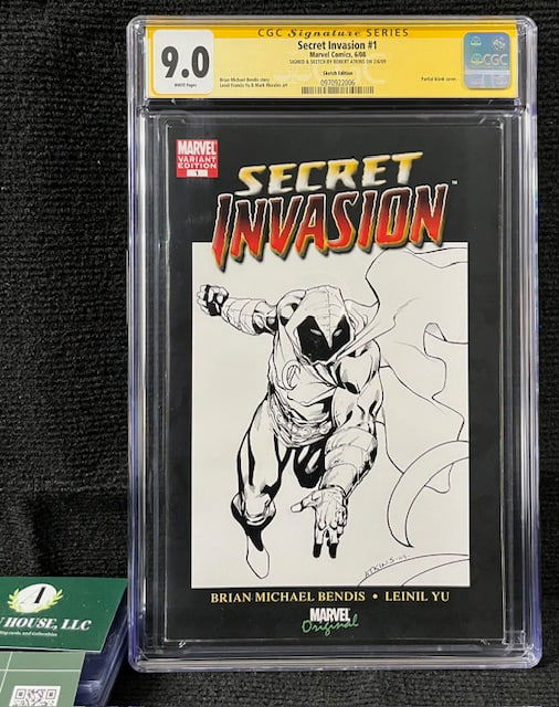 Secret Invasion 1 Sign & Sketch Robert Atkins1:1 (1 of 3)