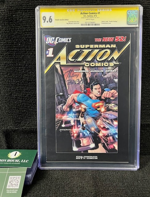 Action Comics 1 RI Ed. Signed by Rags Morales (1 of 3)
