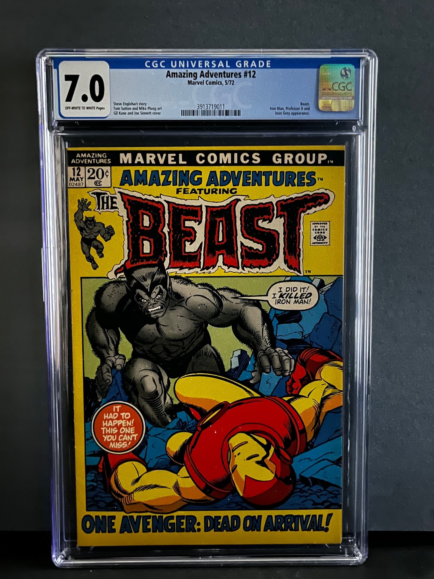 Amazing Adventures 12 CGC 7.0 New Beast App (1 of 1)