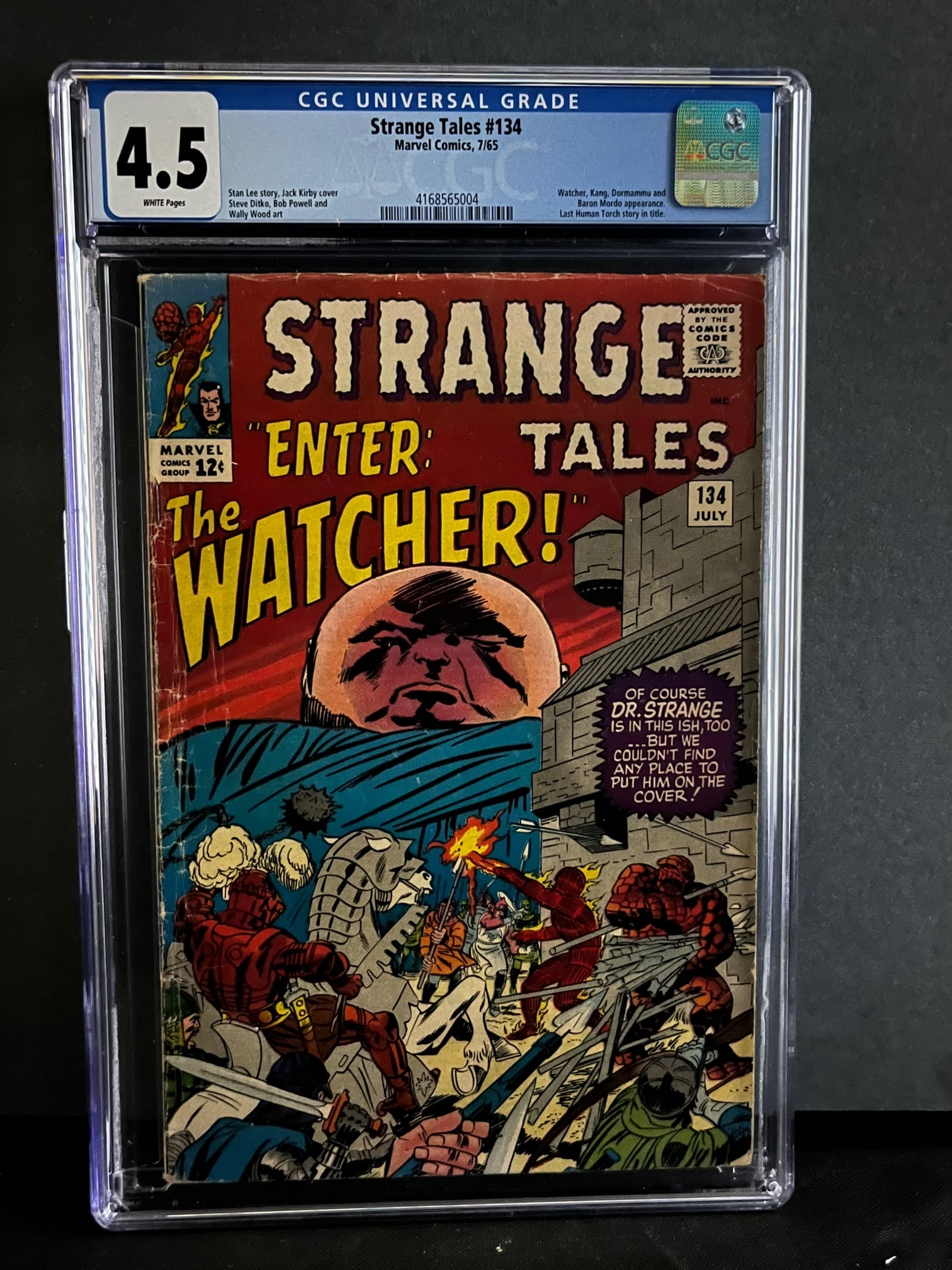 Strange Tales 134 CGC 4.5 Watcher & Kang App (1 of 1)