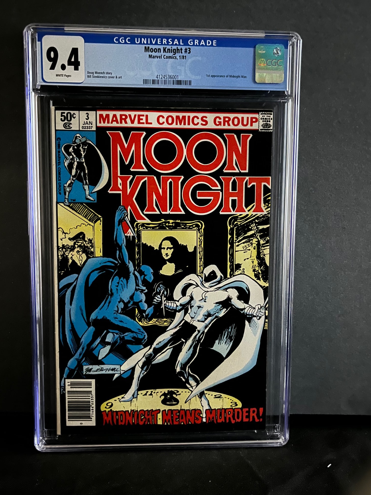 Moon Knight 3 CGC 9.4 1st App Midnight Man (1 of 1)