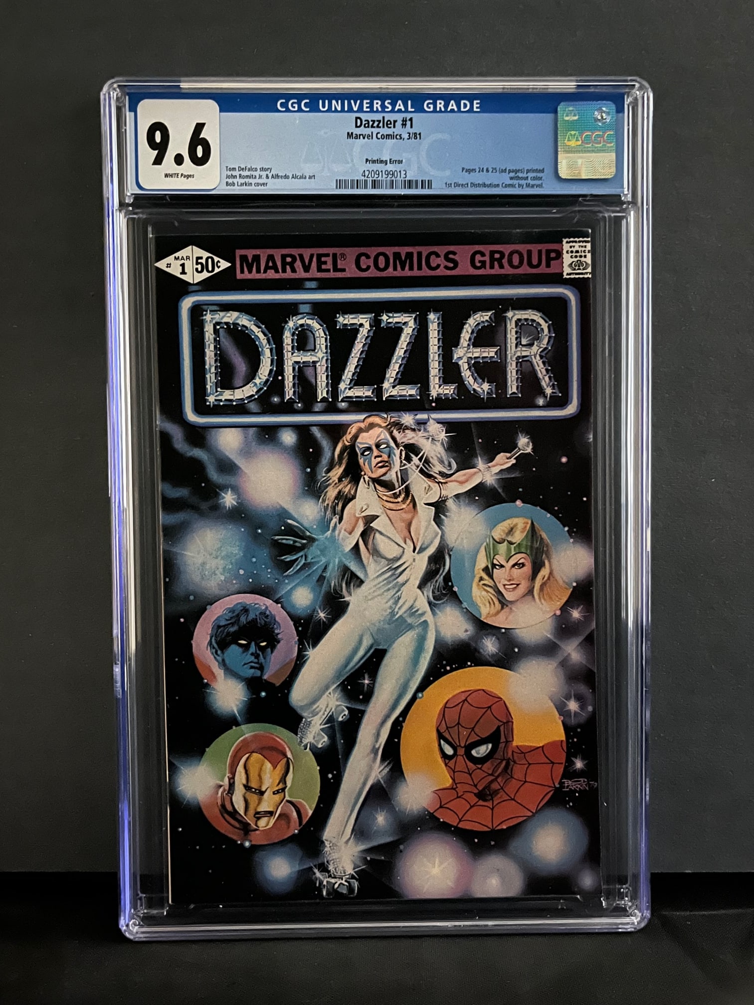 Dazzler 1 Printing Error Ed CGC 9.6 (1 of 1)