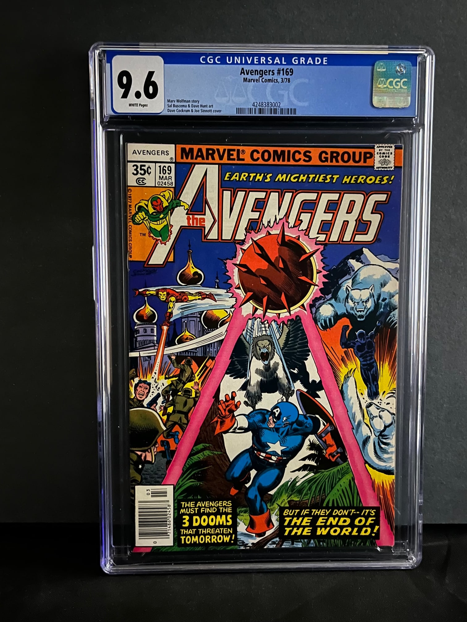 Avengers 169 CGC 9.6 (1 of 1)
