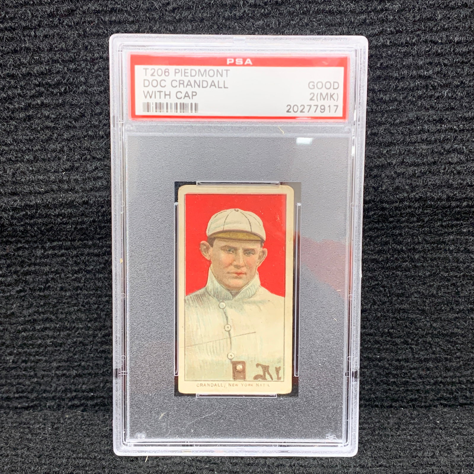 PSA 2 T206 Piedmont Doc Crandall Baseball Card (1 of 2)