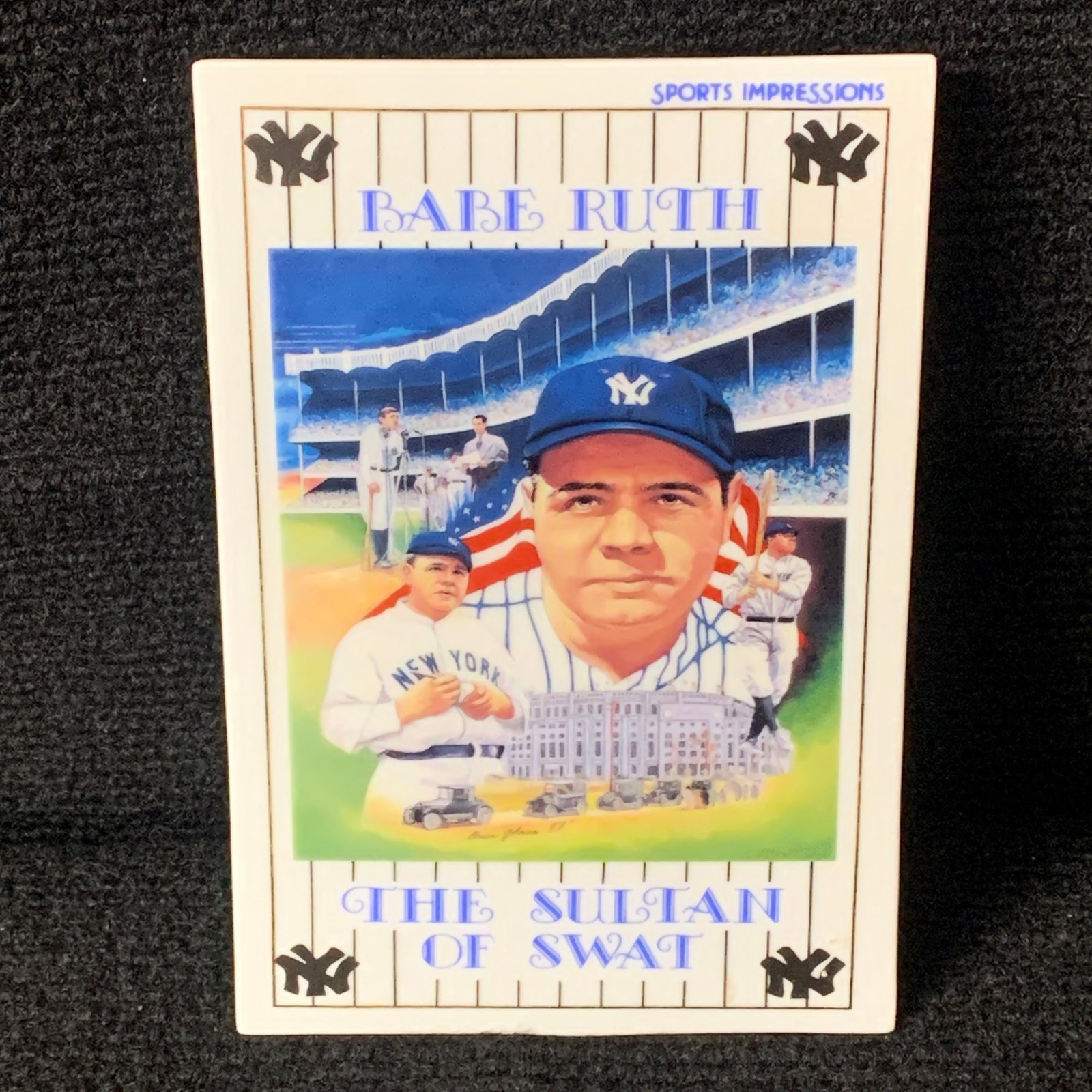 Sports Impressions Babe Ruth Ceramic Card (1 of 2)