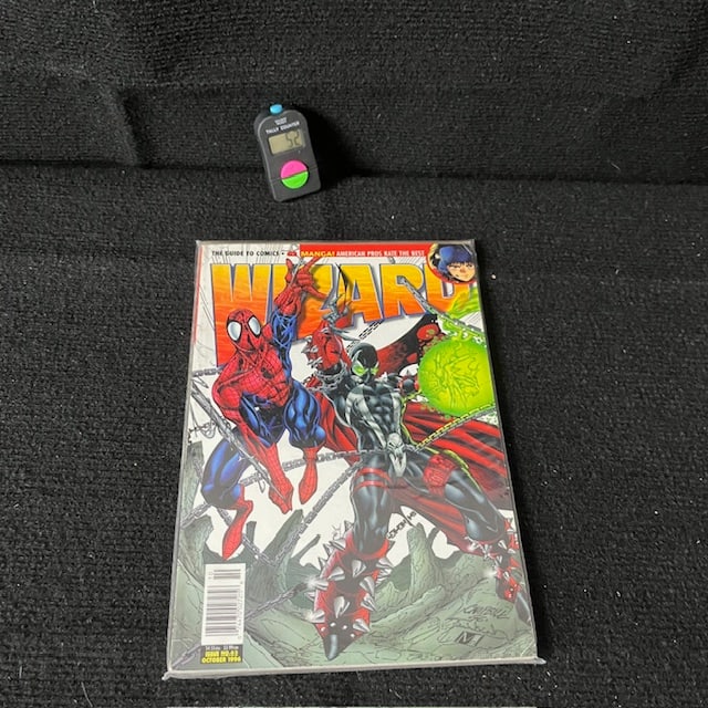 Wizard Magazine Lot w/ Spiderman, Spawn (1 of 3)