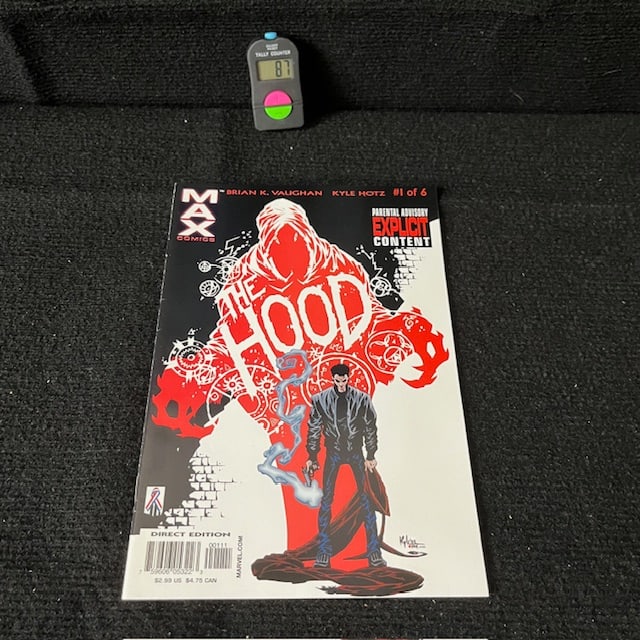 The Hood 1 Marvel Max Series 1st parker Robbins: We are a veteran owned company. Please look at the pictures carefully to determine what you believe the condition of collecitible is. We are currently accepting consignments. Email us a aeronhouse1994