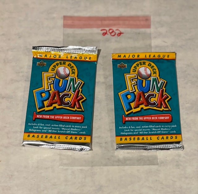 2 Upper Deck Baseball Unopened Fun Packs (1 of 1)