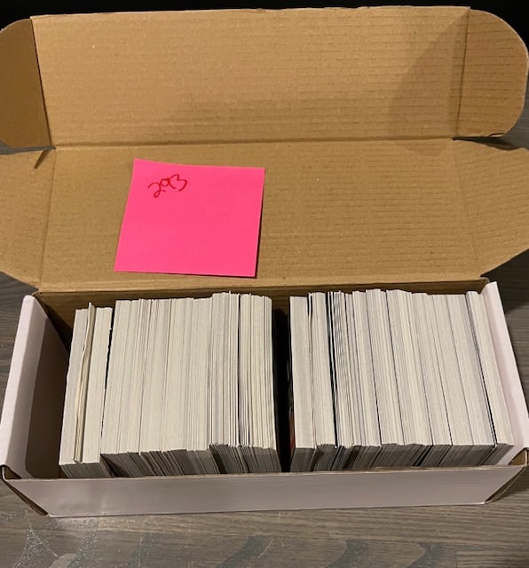 Score Baseball Card lot, packed into bricks: These cards were opened, put into the box tight so they became bricks. So you have to pull them apart. We are a veteran owned company. Please look at the pictures carefully to determine what you belie