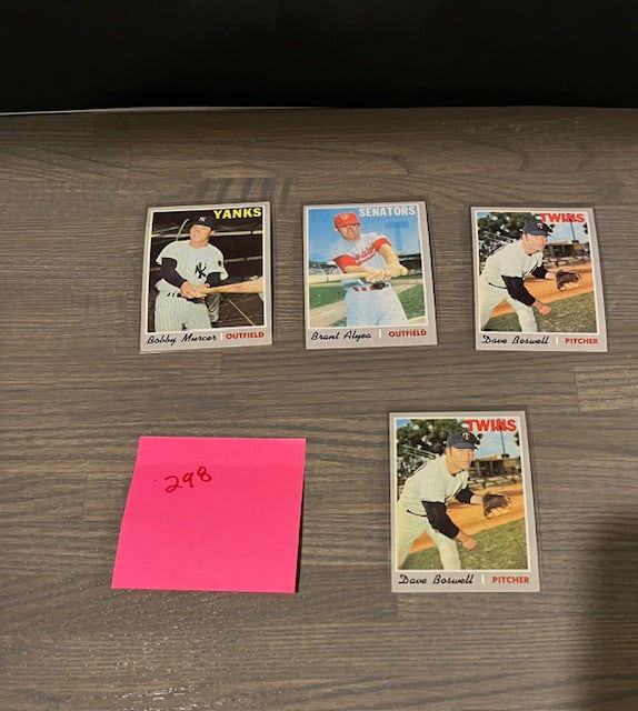1970 Topps Baseball Card Singles (1 of 1)