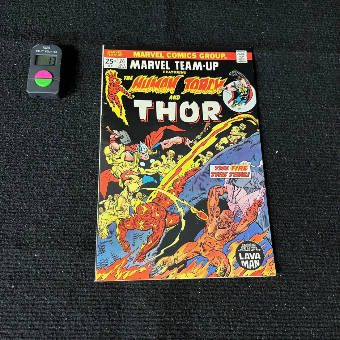 Marvel Team Up 26 Feat Human Torch & Thor: We are a veteran owned company. Please look at the pictures carefully to determine what you believe the condition of collectible is. We are currently accepting consignments. Email us a aeronhouse1994@