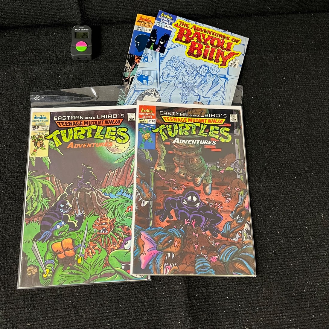 Teenage Mutant Ninja Turtles + Comic Lot: We are a veteran owned company. Please look at the pictures carefully to determine what you believe the condition of collectible is. We are currently accepting consignments. Email us a aeronhouse1994@