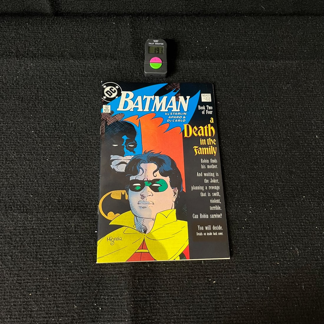 Batman 427 Death in the Family Story: We are a veteran owned company. Please look at the pictures carefully to determine what you believe the condition of collectible is. We are currently accepting consignments. Email us a aeronhouse1994@
