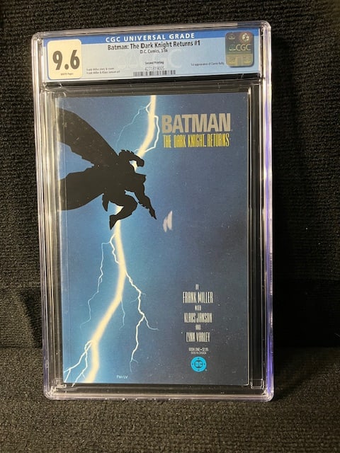 Batman Dark Knight Returns CGC 9.6 2nd Printing: We are a veteran owned company. Please look at the pictures carefully to determine what you believe the condition of collectible is. We are currently accepting consignments. Email us a aeronhouse1994@