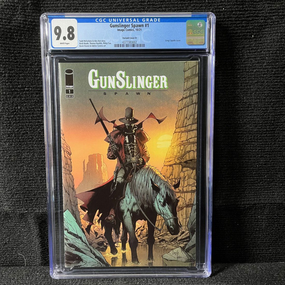 Gunslinger Spawn 1 CGC 9.8 Capullo Cover D Variant (1 of 1)