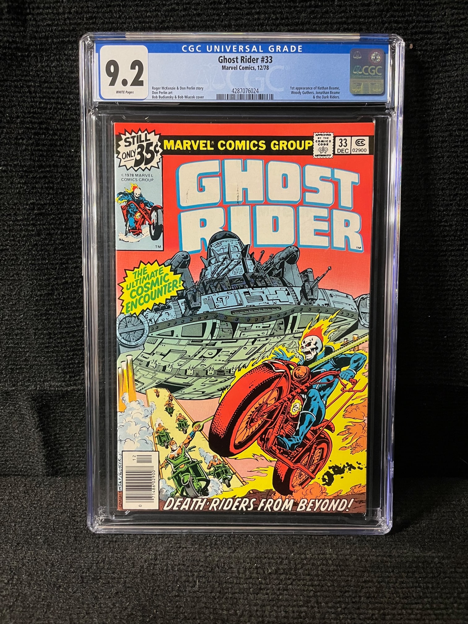 Ghost Rider 33 CGC 9.2 1st app Dark Riders (1 of 1)
