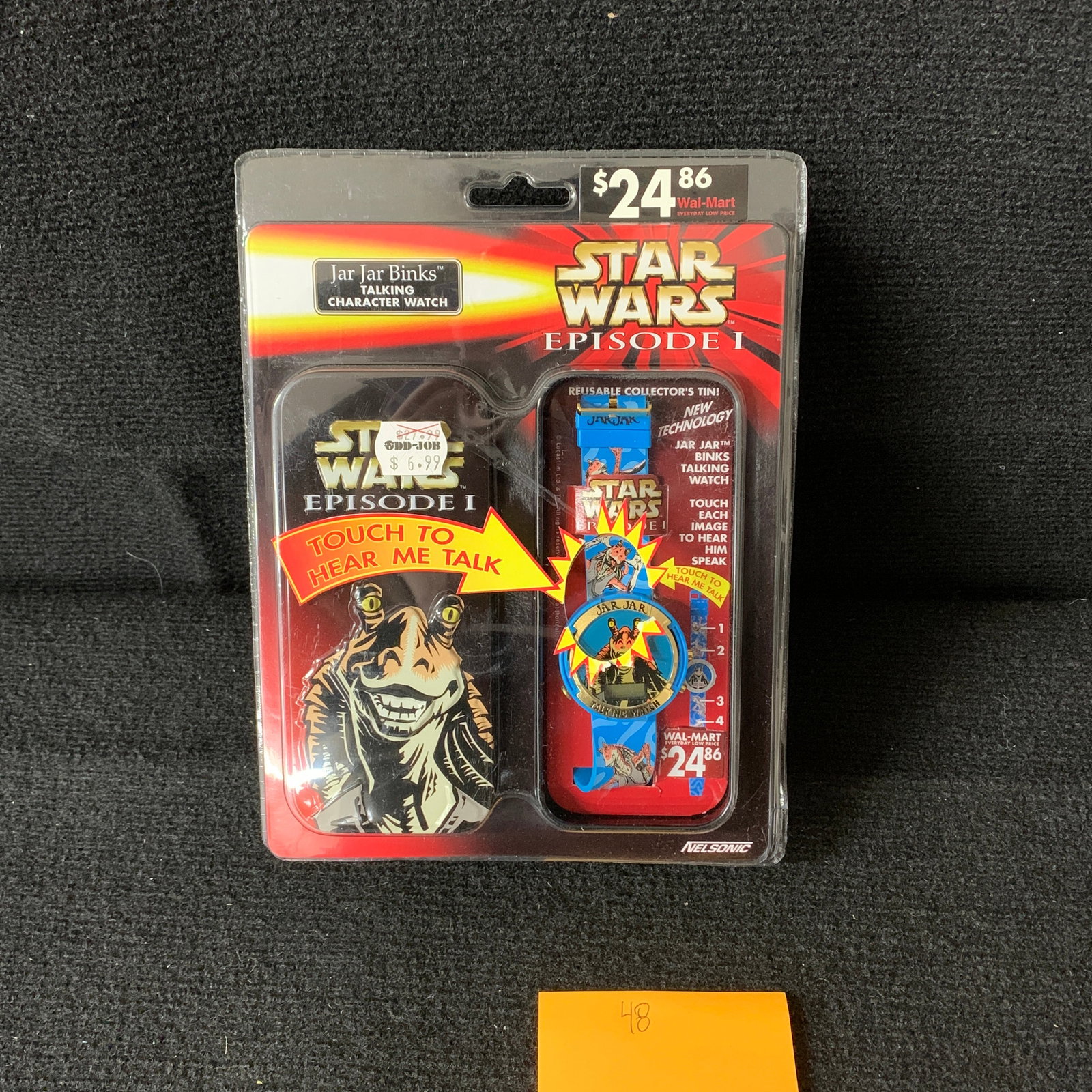 Jar Jar Binks Star Wars Watch NIB: Jar Jar Binks Talking Character Star Wars Watch with Case. NIB. We are a veteran owned company. Please look at the pictures carefully to determine what you believe the condition of collecitible is. We