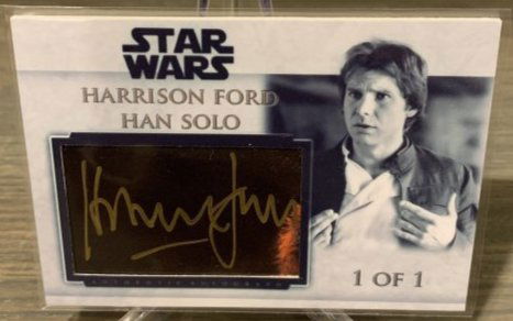 Harrison Ford Autographed Han Solo Card JSACOA 1/1 (1 of 6)