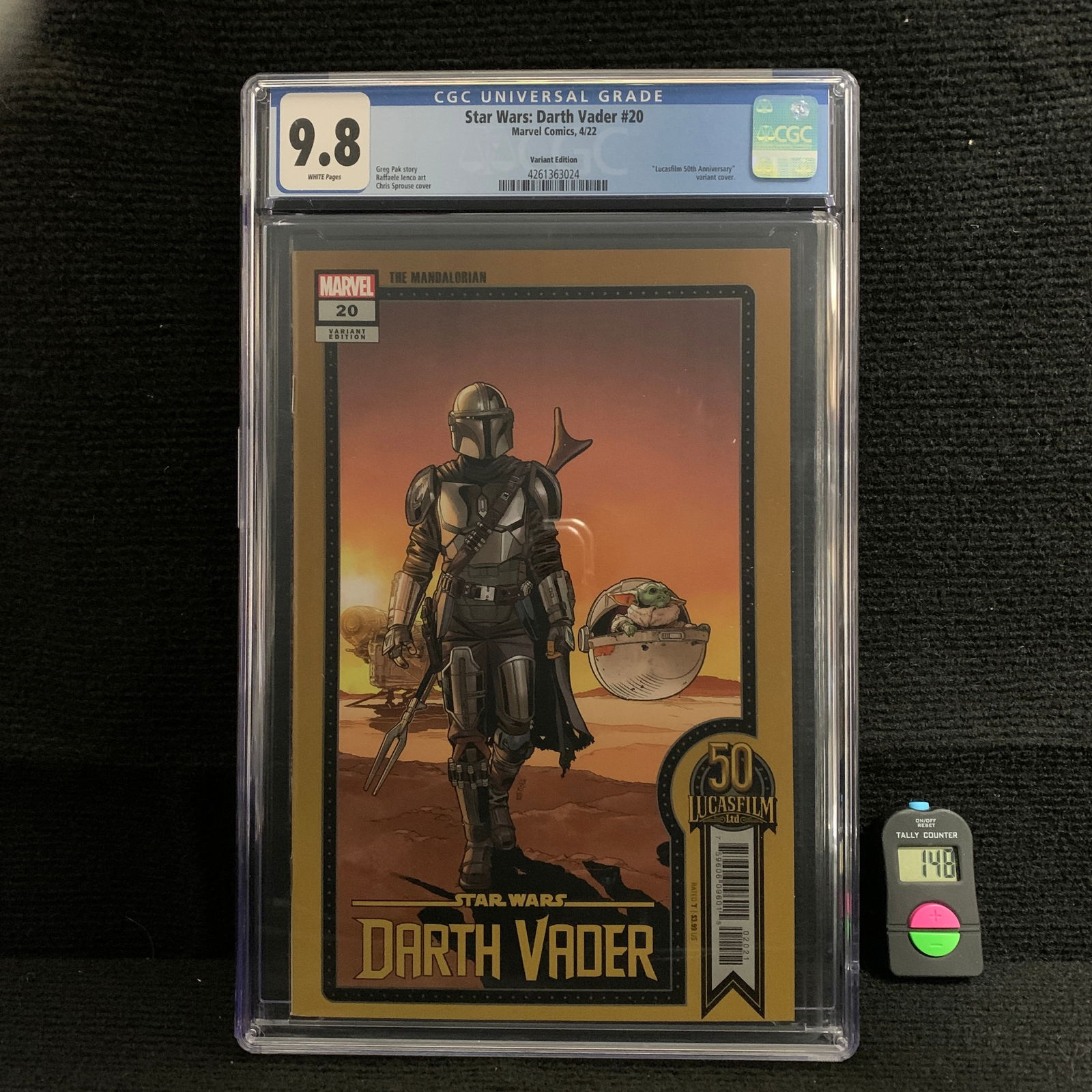 CGC 9.8 Darth Vader #20 Variant, Mando (1 of 1)