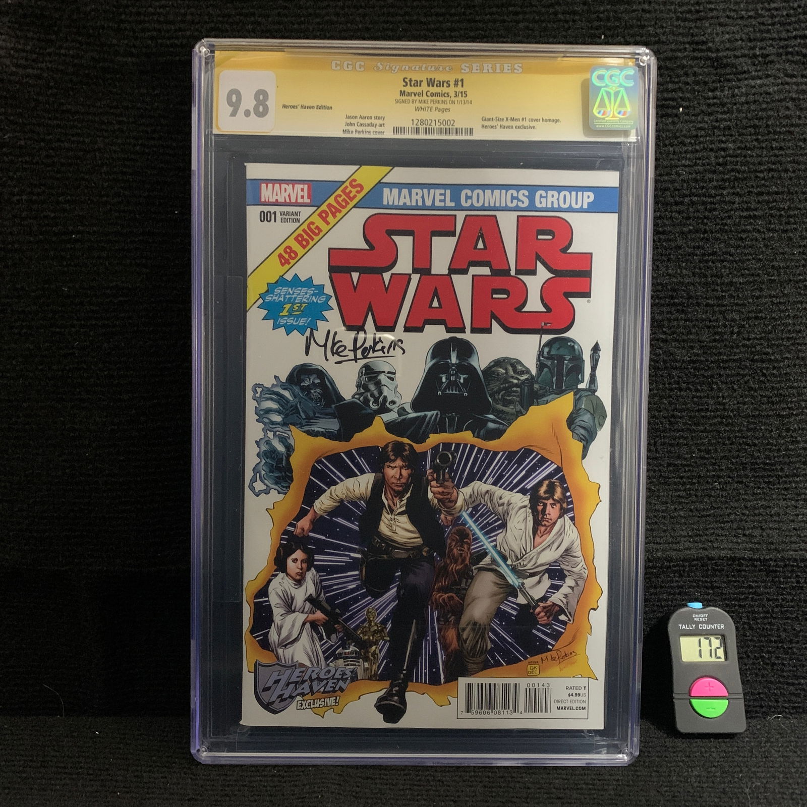 CGC 9.8 Star Wars 1, Mike Perkins Sig (1 of 3)