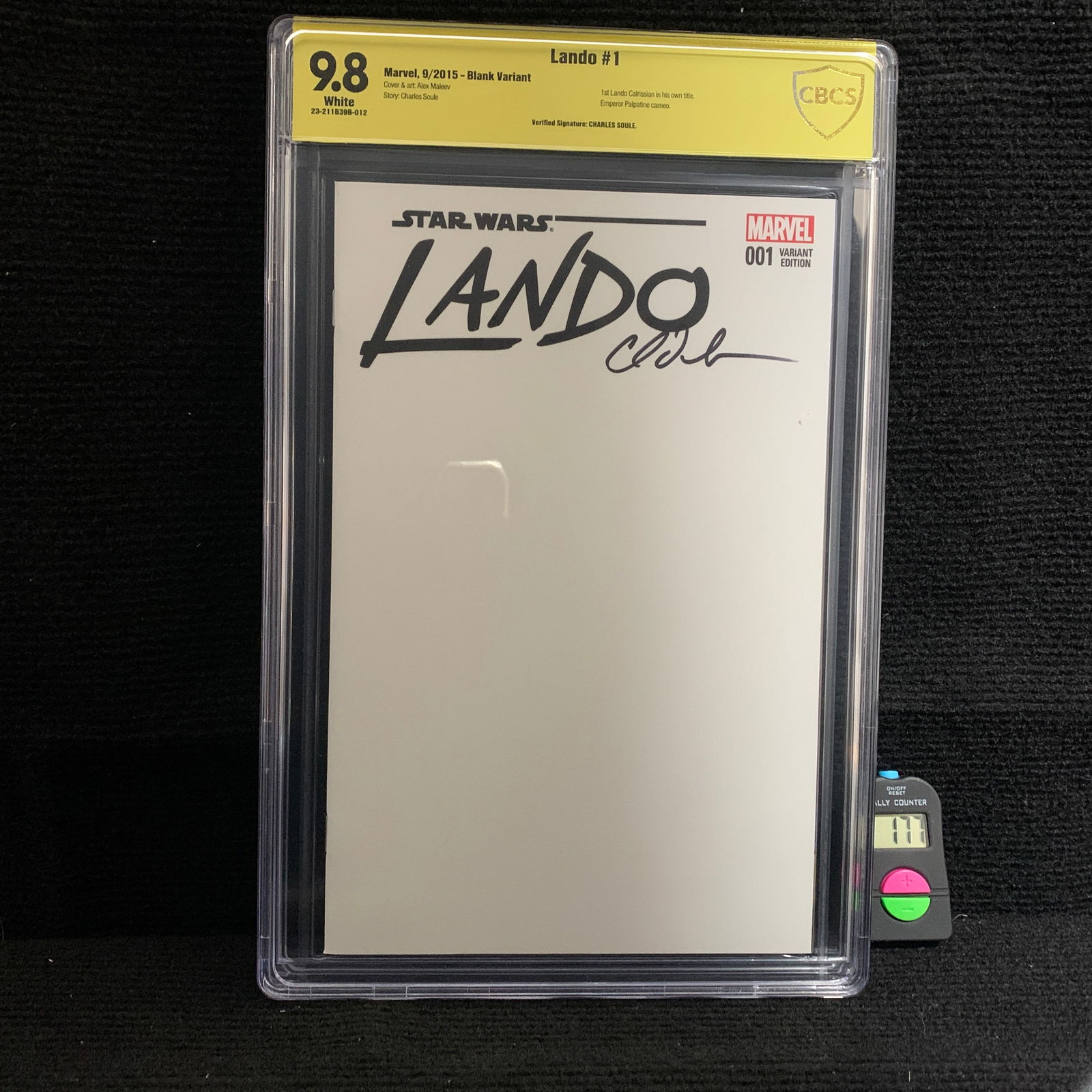 CBCS 9.8 Lando #1 Charles Soule Sig, Blank Variant (1 of 3)