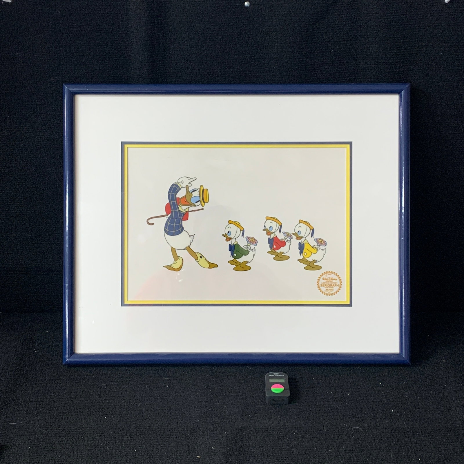 Donald Duck, Huey, Duey, Luey Framed Limited Edition Cel: We are a veteran owned company. Please look at the pictures carefully to determine what you believe the condition of collecitible is. We are currently accepting consignments. Email us a aeronhouse1994