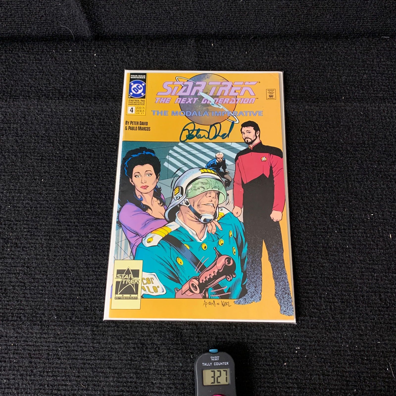 Star Trek Next Gen. 4 Signed by Peter David (1 of 2)