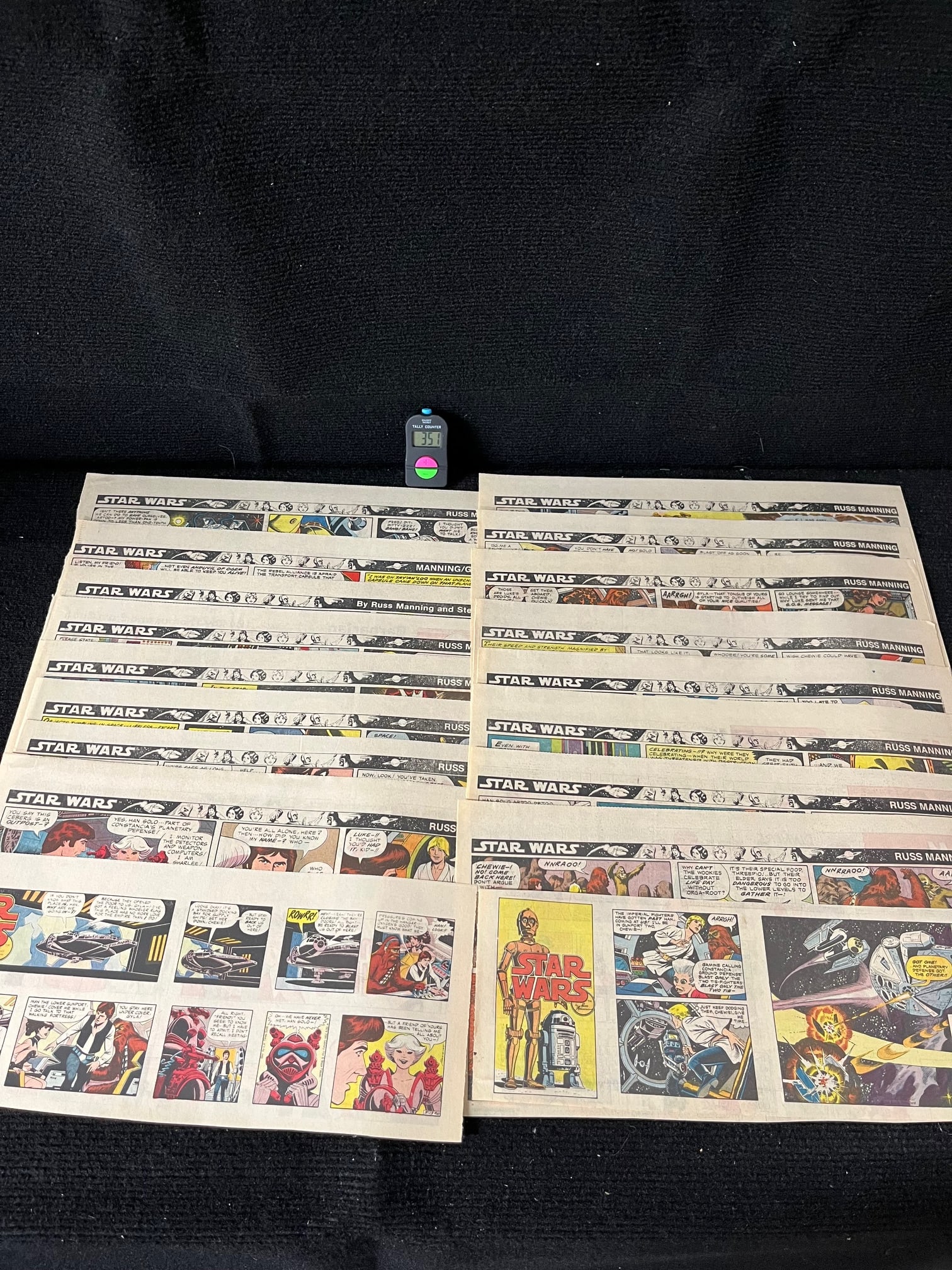Lot of 41 Star Wars Newspaper Strips from 1979 (1 of 10)