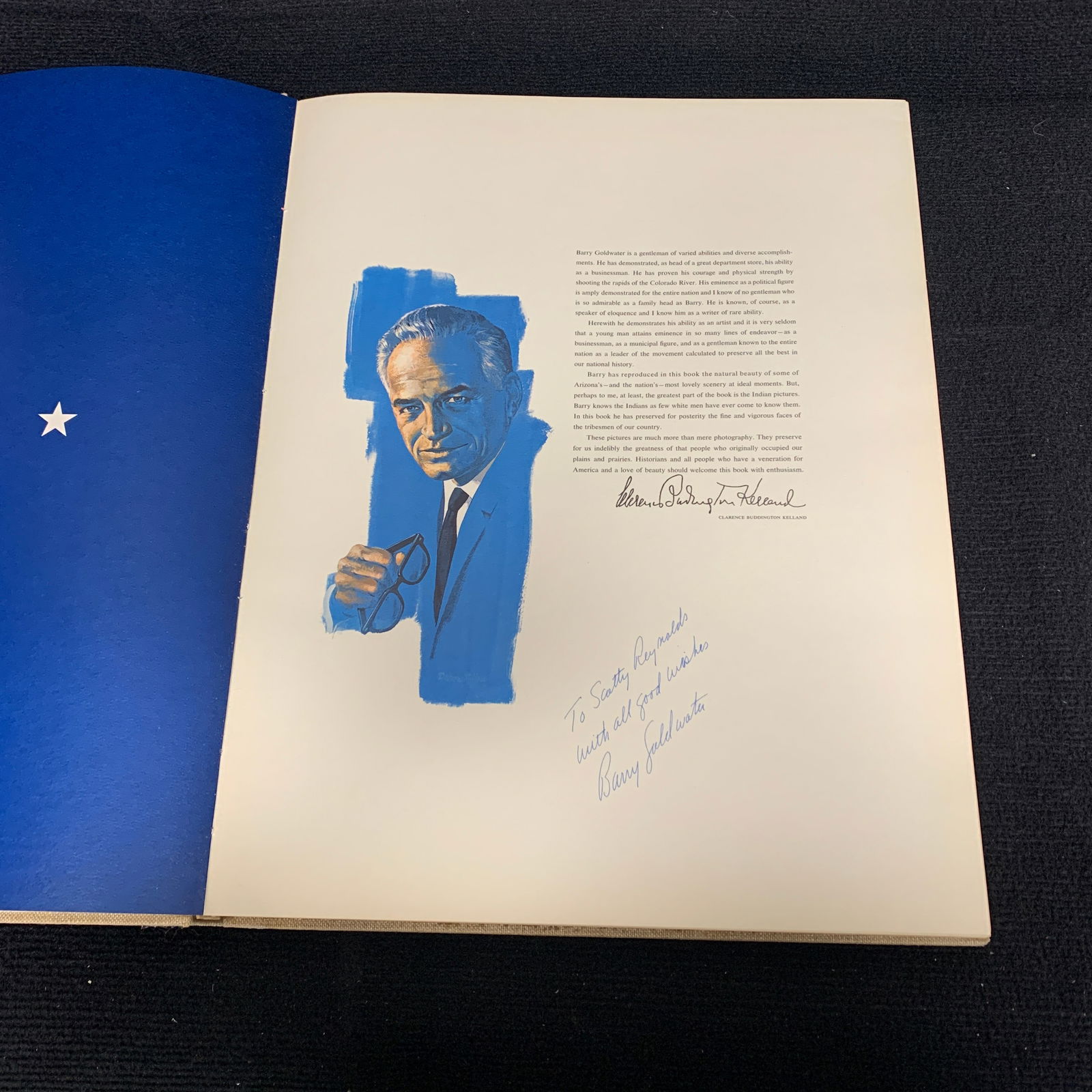 The Face of Arizona Art Print book, Goldwater Sig (1 of 10)