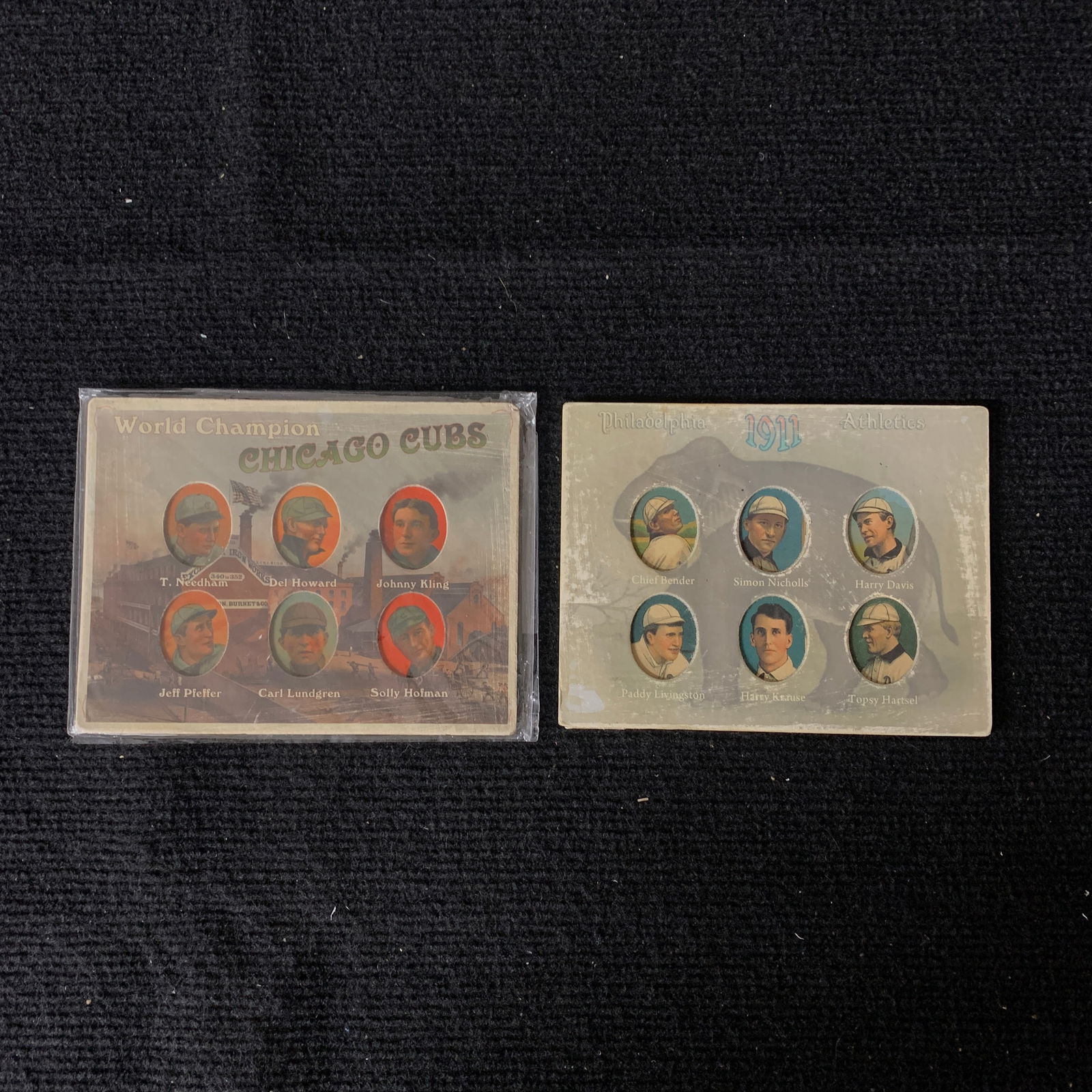 1908 Cubs, and 1911 Phillies Die Cuts (1 of 5)
