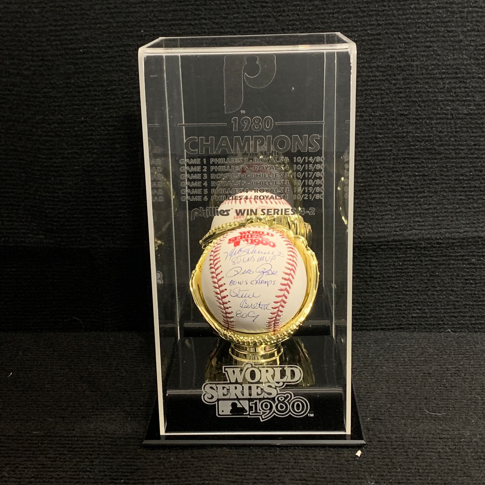 1980 World Series Baseball, Rose, Schmidt Sig (1 of 6)