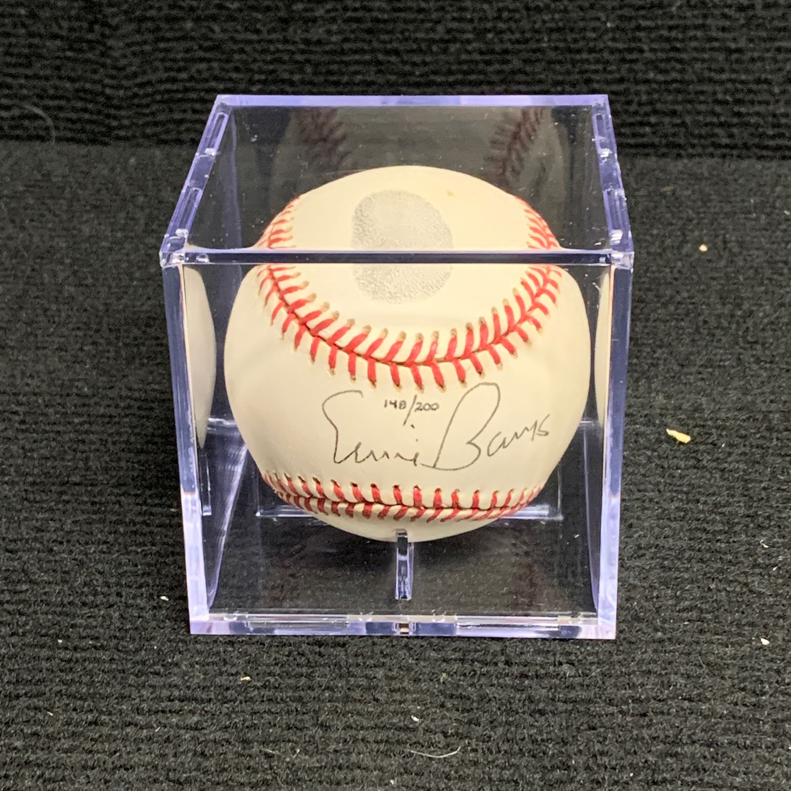 Ernie Banks Signed w/ Thumb print Baseball (1 of 5)