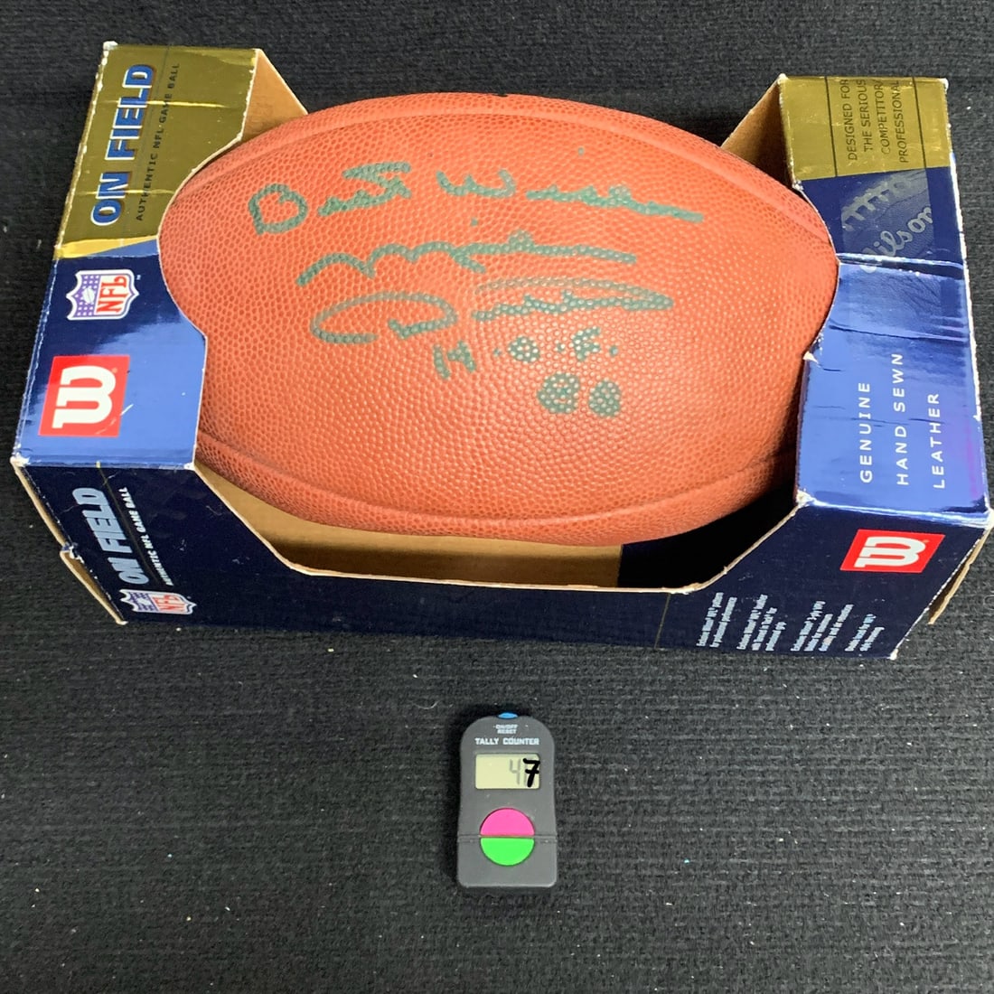 Mike Ditka Sig Wilson Football: NIB Wilson Football Signed by Mike Ditka HOF. Includes COA from JSA. We are a veteran owned company. Please look at the pictures carefully to determine what you believe the condition of collecitible i