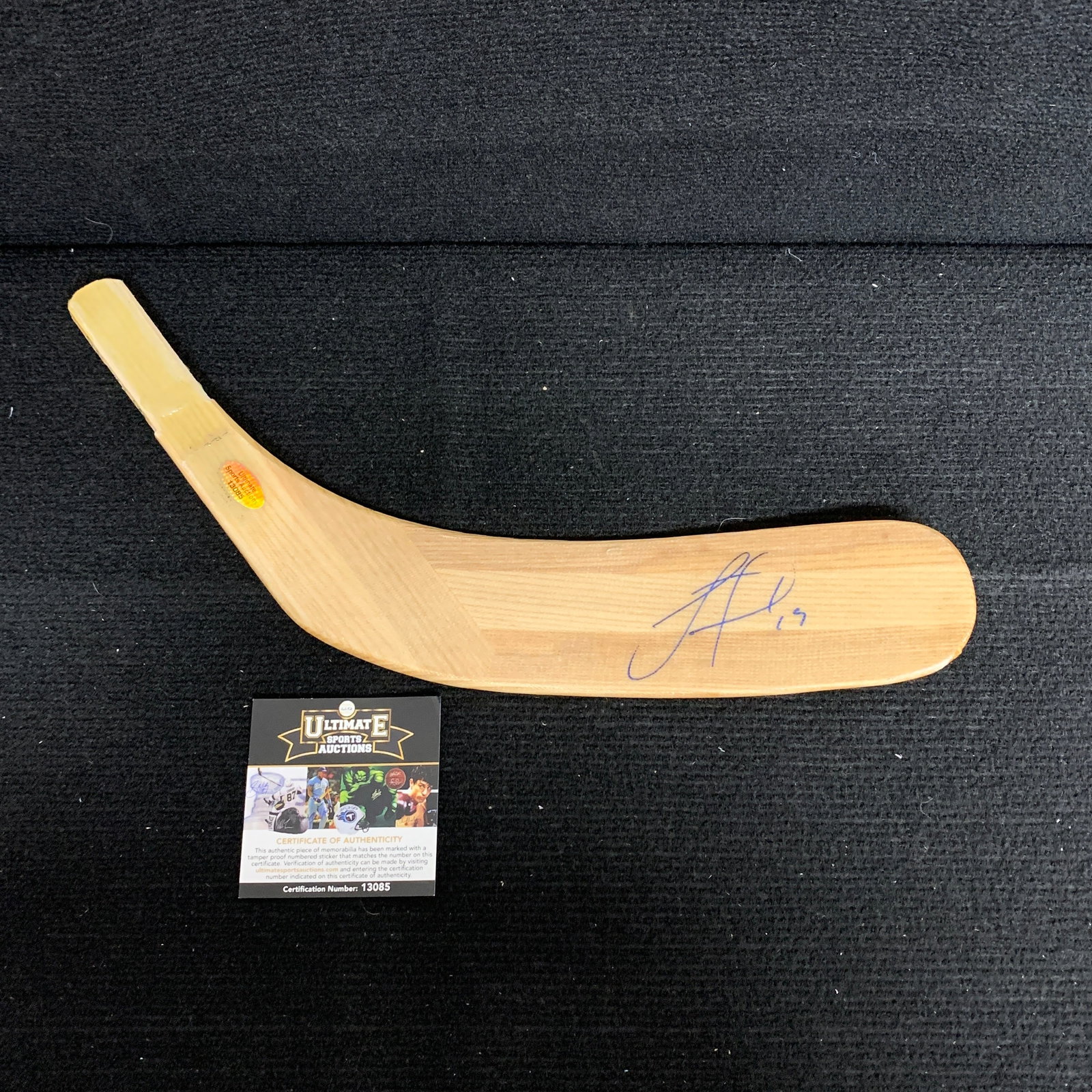 Jonathan Toews Signed Stick Blade with COA: Comes with an Ultimate Sport Auctions COA We are a veteran owned company. Please look at the pictures carefully to determine what you believe the condition of collecitible is. We are currently accepti