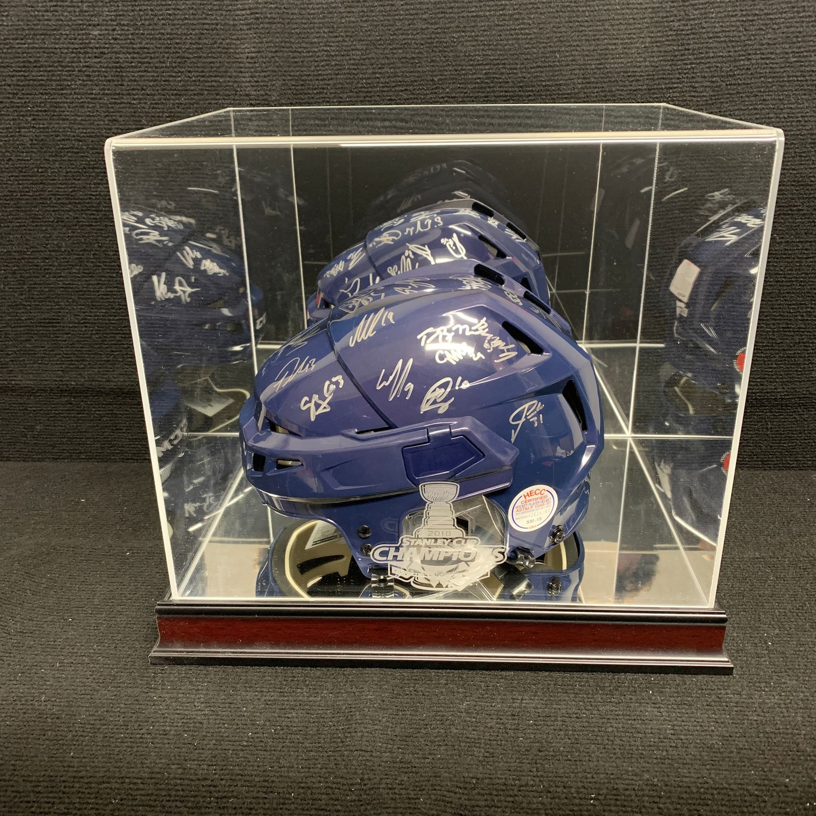 2018 Stanley Cup Champ Team Signed Helmet (1 of 7)