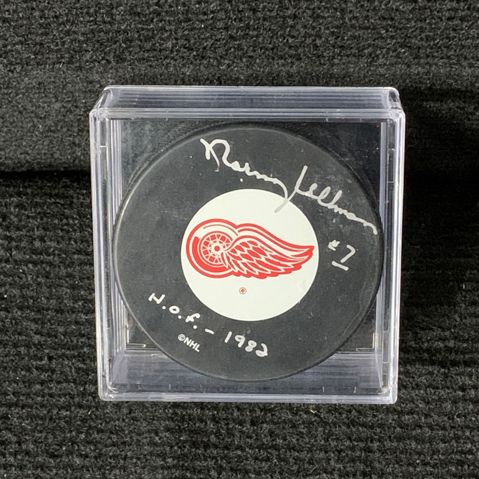 Norm Ullman Signed Hockey Puck JSA COA (1 of 2)