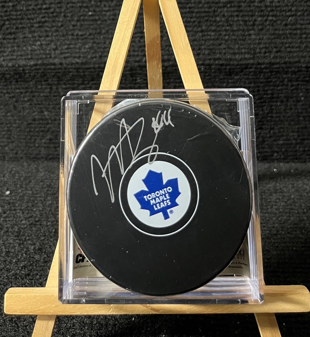 Morgan Railey Signed Hockey Puck: We are a veteran owned company. Please look at the pictures carefully to determine what you believe the condition of collecitible is. We are currently accepting consignments. Email us a aeronhouse1994