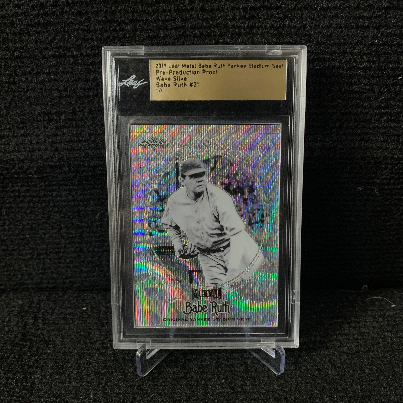 Babe Ruth Pre Production Proof Leaf 1 of 1 (1 of 2)